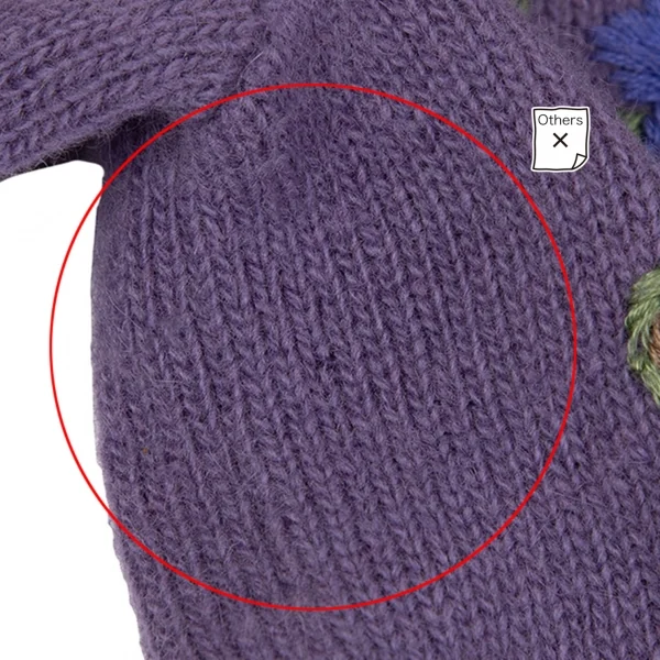 ケイタマルヤマKEITA MARUYAMA フラワー刺繍ニットカーディガン 紫M K-117252_010