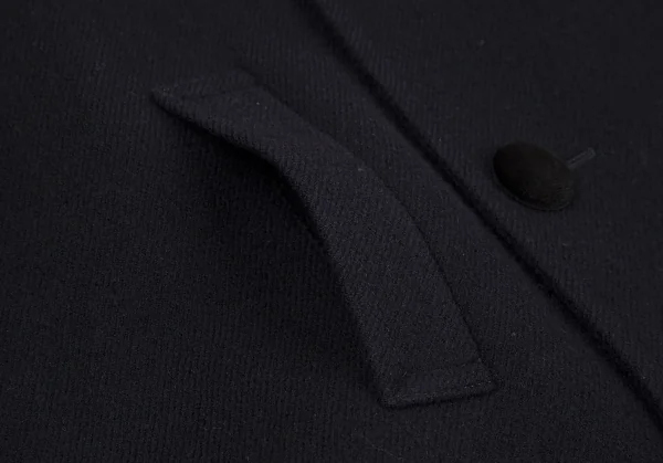 トリココムデギャルソンtricot COMME des GARCONS ウールダブルハーフコート 紺M位 K-117257_011