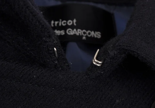 トリココムデギャルソンtricot COMME des GARCONS ウールダブルハーフコート 紺M位 K-117257_004