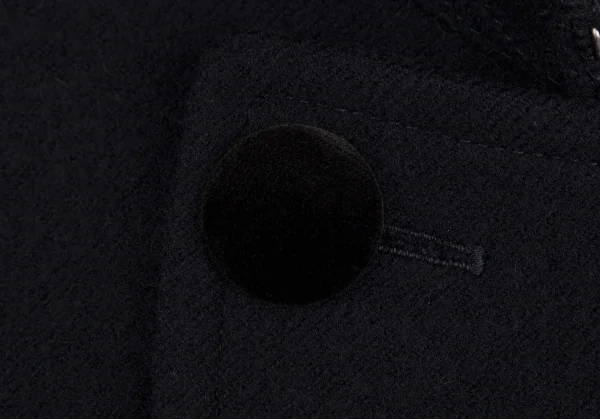 トリココムデギャルソンtricot COMME des GARCONS ウールダブルハーフコート 紺M位 K-117257_005