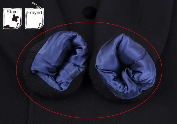 トリココムデギャルソンtricot COMME des GARCONS ウールダブルハーフコート 紺M位 K-117257_009