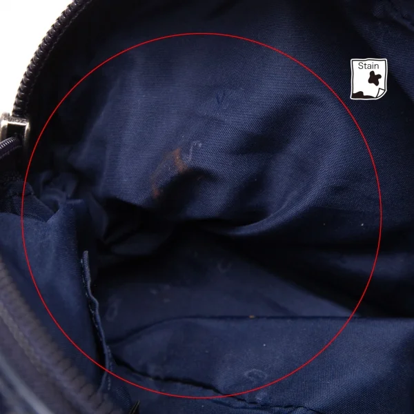 アニエスベーagnes b.VOYAGE ドットプリントコスメポーチ 紺 K-117263_010