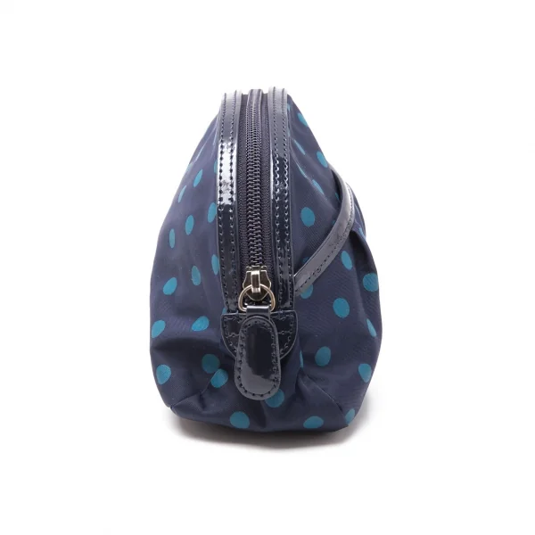 アニエスベーagnes b.VOYAGE ドットプリントコスメポーチ 紺 K-117263_005