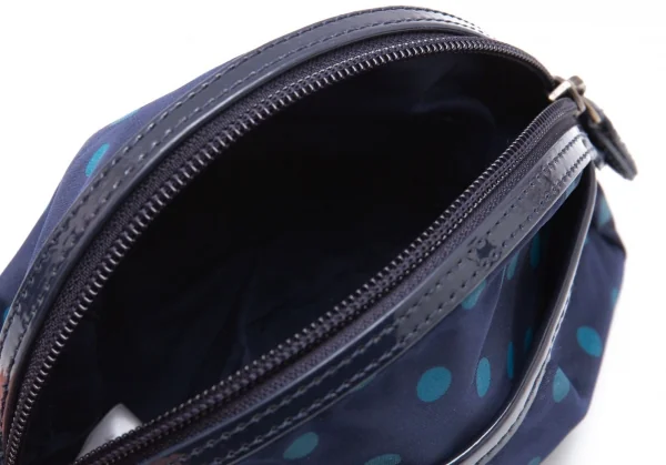 アニエスベーagnes b.VOYAGE ドットプリントコスメポーチ 紺 K-117263_009