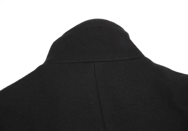 バーバリーBURBERRY ウールカシミヤパイピングショートダッフルコート 黒38 K-117269_014
