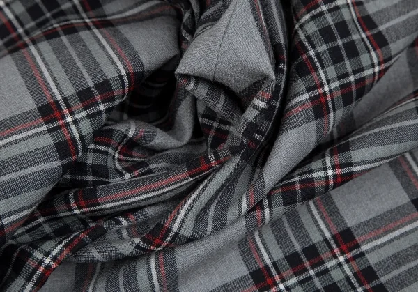 ヴィヴィアンウエストウッドマンVivienne Westwood MAN ウエスト切替タータンチェックサルエルパンツ グレー46 K-117271_012