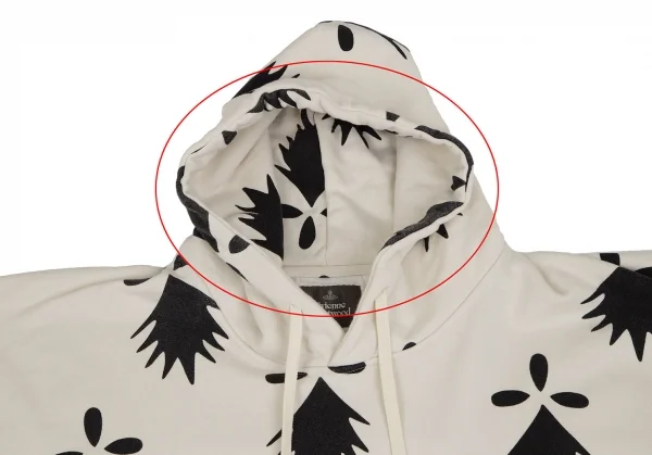 ヴィヴィアンウエストウッドマンVivienne Westwood MAN 総柄ポンチョパーカー クリームF K-117274_004