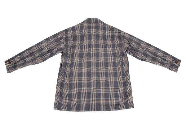 ヴィヴィアンウエストウッドマンVivienne Westwood MAN オーブワッペンチェックジャケット 紺48 K-117276_010