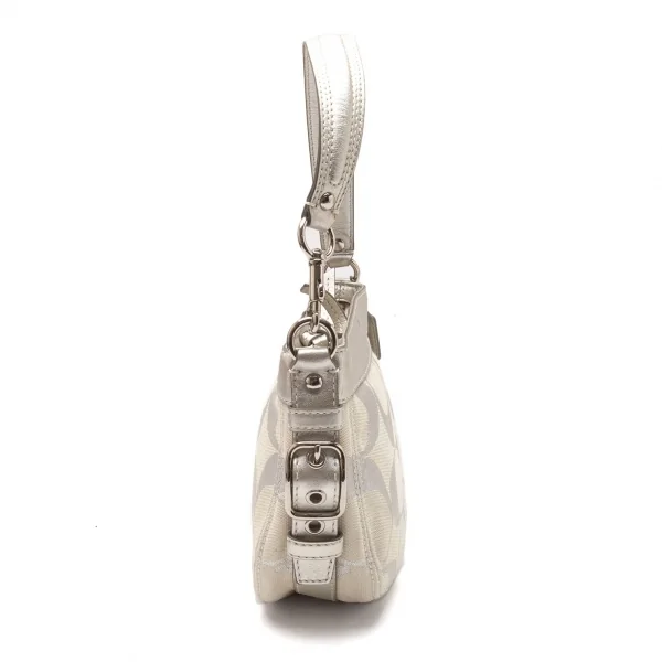 コーチCOACH シグニチャーショルダーバッグ ベージュシルバー K-117279_006