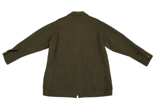 ワイズY's ウールナイロンジップポケットジャケット オリーブM位 K-117299_015