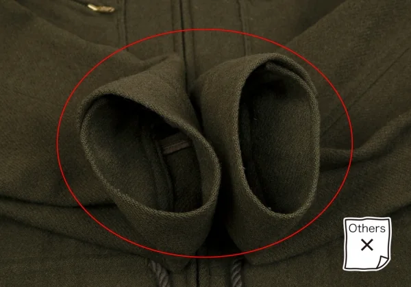 ワイズY's ウールナイロンジップポケットジャケット オリーブM位 K-117299_007