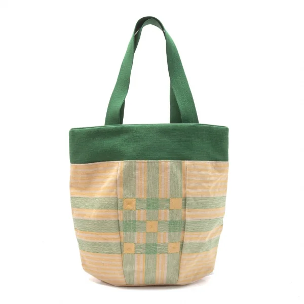 ISSEY MIYAKE HaaT TaMaSHa Embroidery Tote Bag Green,Yellow  K-117324_001