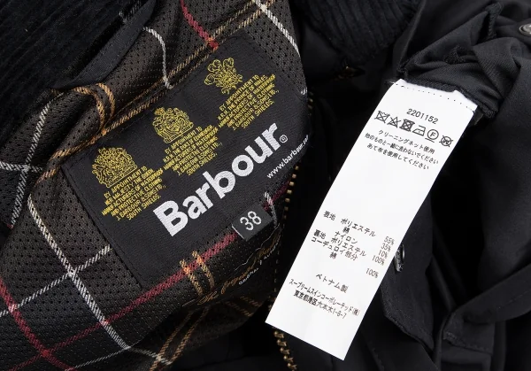 バブアーBarbour ビデイルSL ノンオイルジャケット ネイビー 紺38 K-117344_017