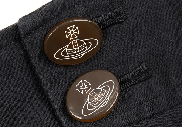 ヴィヴィアンウエストウッド レッドレーベルVivienne Westwood Red Label ストレッチコットンベルトシャーリングスカート 黒2 K-117347_007