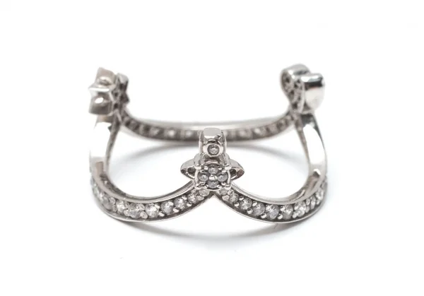 ヴィヴィアンウエストウッドVivienne Westwood BRANDITA RING ハートクラウンオーブモチーフリング シルバー18号 K-117348_002