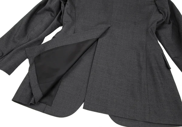 ロメオジリROMEO GIGLI 変形カラーダブルボタンジャケット グレーM位 K-117366_014