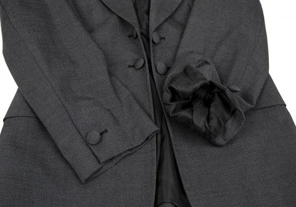 ロメオジリROMEO GIGLI 変形カラーダブルボタンジャケット グレーM位 K-117366_006