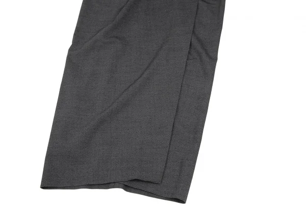 ロメオジリROMEO GIGLI タックデザインラップスカート グレーM位 K-117367_005