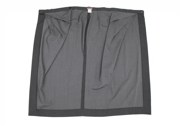 ロメオジリROMEO GIGLI タックデザインラップスカート グレーM位 K-117367_007