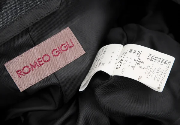 ロメオジリROMEO GIGLI 変形カラーダブルセットアップスーツ グレーM位 K-117368_011