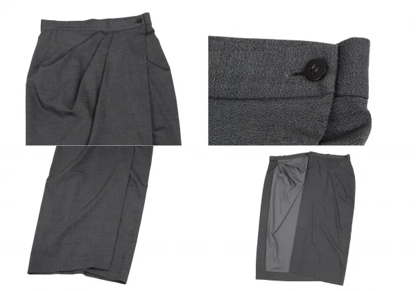 ロメオジリROMEO GIGLI 変形カラーダブルセットアップスーツ グレーM位 K-117368_014