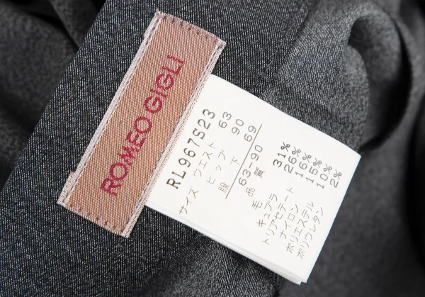 ロメオジリROMEO GIGLI 変形カラーダブルセットアップスーツ グレーM位 K-117368_019