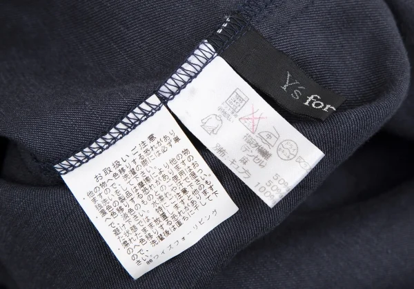 ワイズフォーリビングY's for living テンセルリネンリボンワンピース 紺M位 K-117370_013