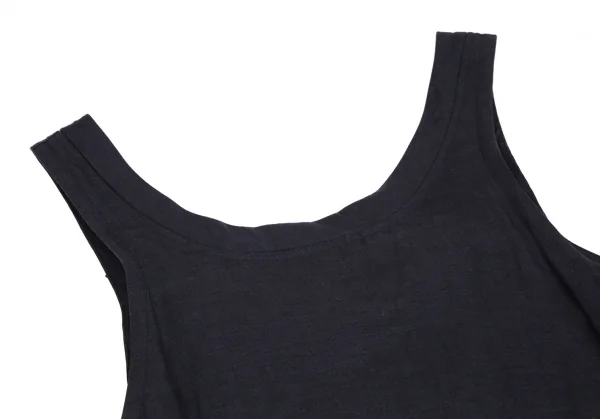 ワイズフォーリビングY's for living テンセルリネンリボンワンピース 紺M位 K-117370_004