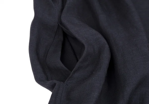 ワイズフォーリビングY's for living テンセルリネンリボンワンピース 紺M位 K-117370_006