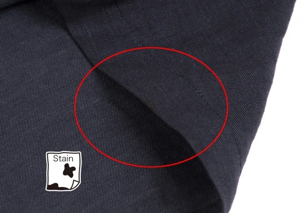 ワイズフォーリビングY's for living テンセルリネンリボンワンピース 紺M位 K-117370_008