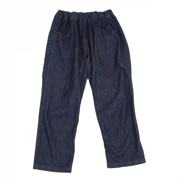 ワイズフォーリビングY's for living デニムクロップドデニムパンツ 紺M位 K-117371_001