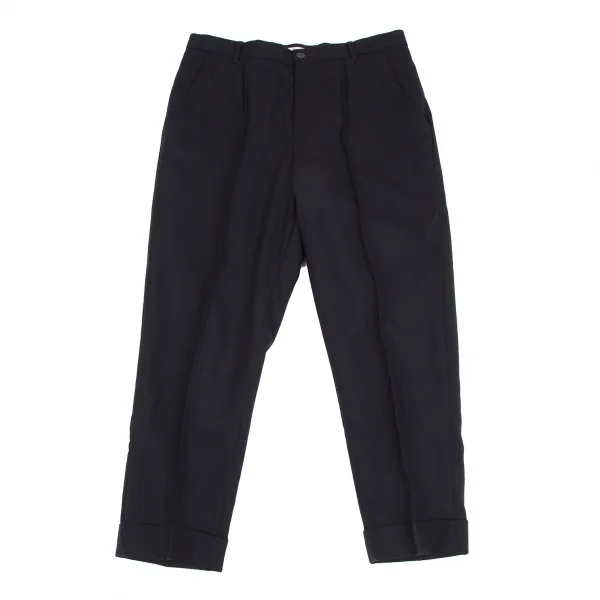 ミントデザインズmintdesigns ウールピンタックパンツ 紺M位 K-117376_001