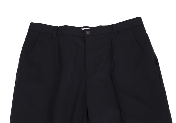 ミントデザインズmintdesigns ウールピンタックパンツ 紺M位 K-117376_002