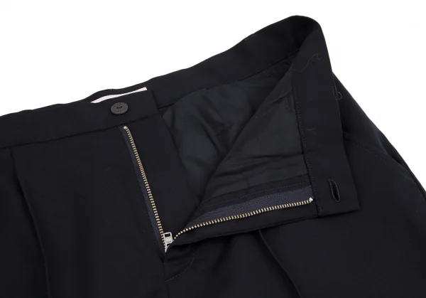 ミントデザインズmintdesigns ウールピンタックパンツ 紺M位 K-117376_004