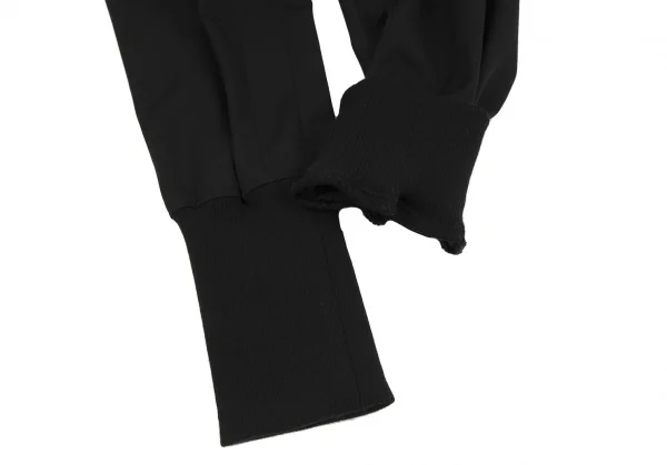 ワイズY's ポケットタブデザインリブ切替ウールギャバパンツ 黒3 K-117385_010