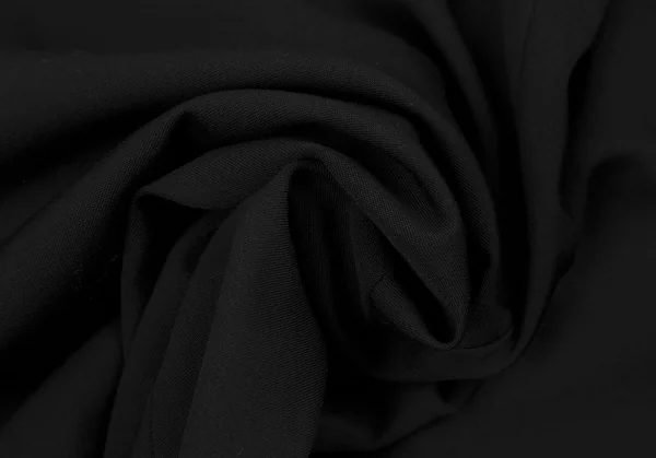 ワイズY's ポケットタブデザインリブ切替ウールギャバパンツ 黒3 K-117385_014