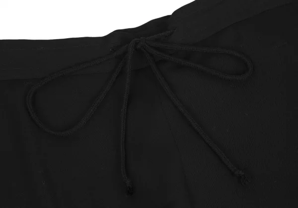 ワイズY's ポケットタブデザインリブ切替ウールギャバパンツ 黒3 K-117385_003