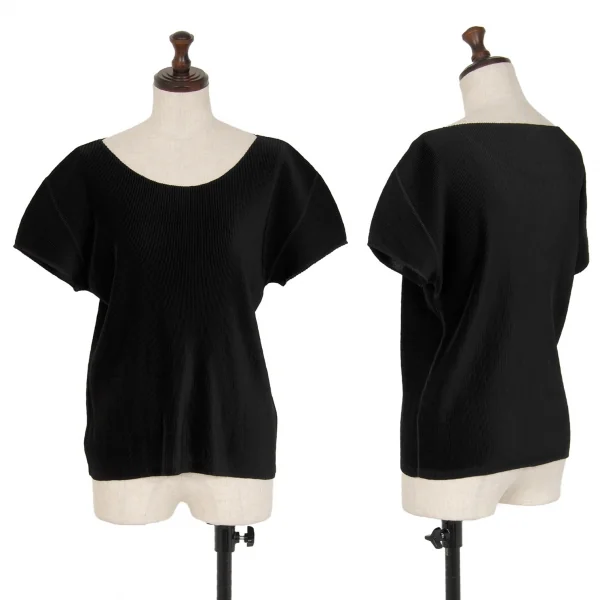 プリーツプリーズPLEATS PLEASE ミストプリーツTシャツ 黒3 K-117392_001