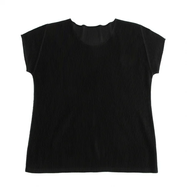 プリーツプリーズPLEATS PLEASE ミストプリーツTシャツ 黒3 K-117392_002