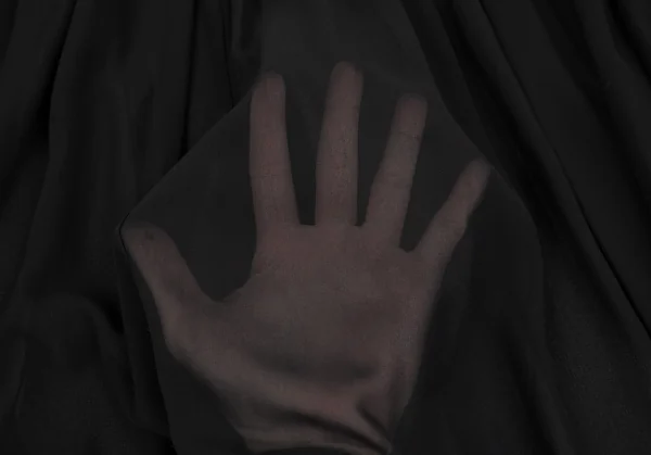 コムデギャルソンCOMME des GARCONS シフォン切替アシンメトリーコットンシャツ 黒XS K-117403_015