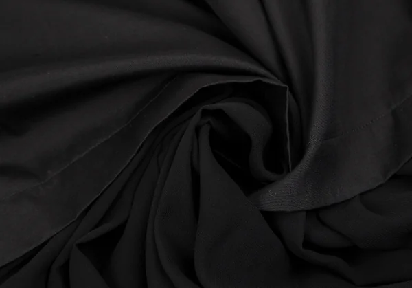 コムデギャルソンCOMME des GARCONS シフォン切替アシンメトリーコットンシャツ 黒XS K-117403_016