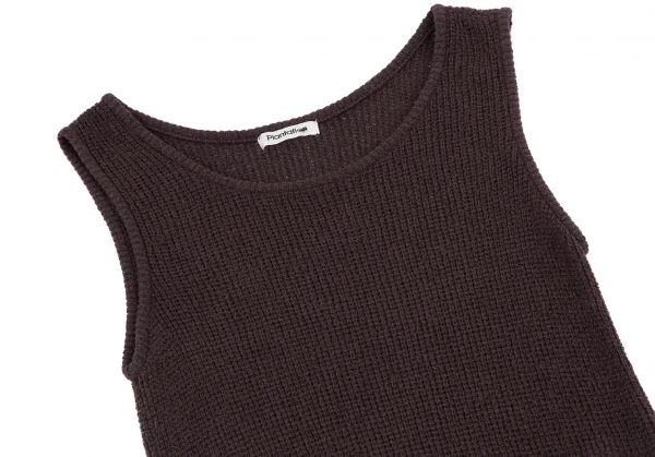 プランテーションPlantation ワッフルニットノースリーブワンピース ダークパープルM K-117424_003