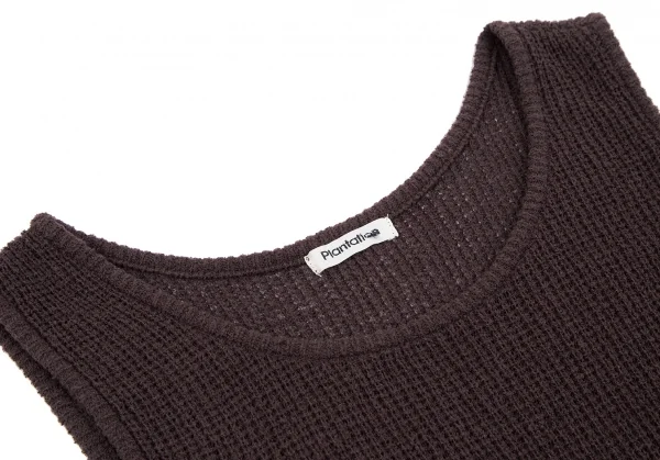 プランテーションPlantation ワッフルニットノースリーブワンピース ダークパープルM K-117424_004