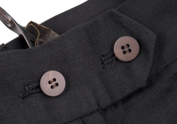 ジャンポールゴルチエ ファムJean Paul GAULTIER FEMME ハイウエストサスペンダーショートパンツ チャコール40 K-117436_004