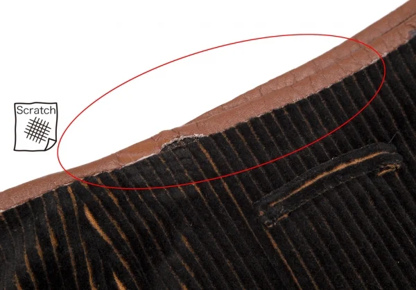 ジャンポールゴルチエ ファムJean Paul GAULTIER FEMME バイカラーコーデュロイラップスカート 黒茶40 K-117437_011