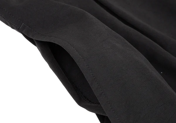 ヨウジヤマモト プールオムYohji Yamamoto POUR HOMME タキシードワイドタックゴムハーフパンツ 黒3 K-117458_006