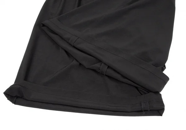ヨウジヤマモト プールオムYohji Yamamoto POUR HOMME タキシードワイドタックゴムハーフパンツ 黒3 K-117458_008