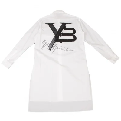 Y-3 15th Anniversary Back Logo Printed Long Shirt