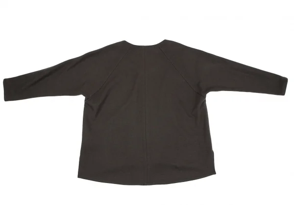 セオリーリュクスTheory luxe ウールバックラグランスキッパートップス 茶38 K-117547_010