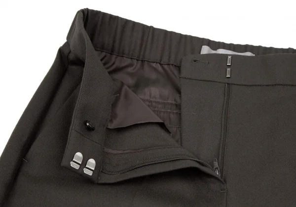 セオリーリュクスTheory luxe ウエストゴムウールワイドスラックス ダークモカ40 K-117549_004